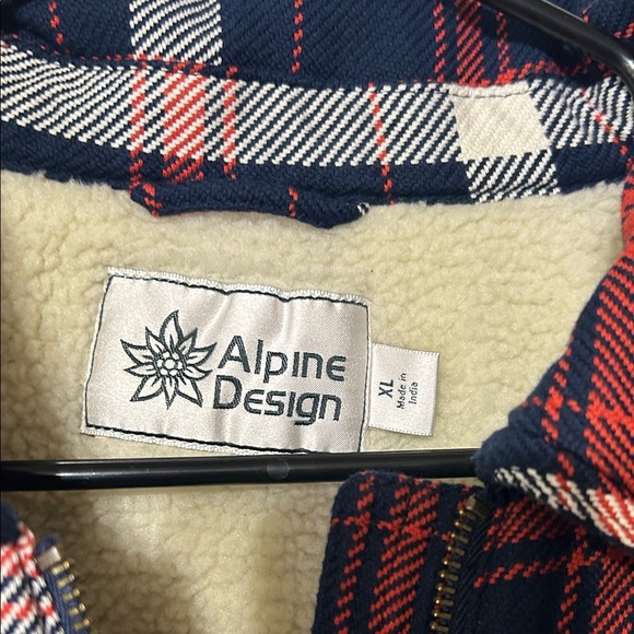 Alpine Design Red and Blue Plaid Jacket - Picture 5 of 5
